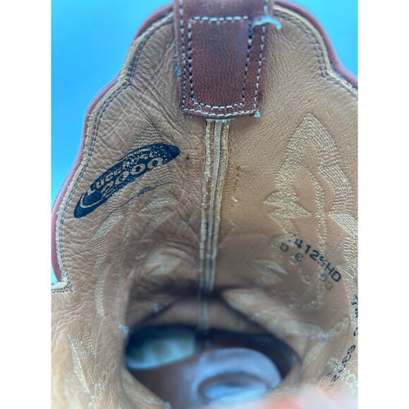 Lucchese 2000 7.5 Full Quill Ostrich Brown Women’sWestern Cowgirl Boots - Picture 13 of 13